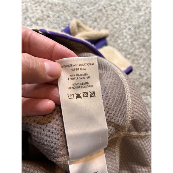 Patagonia Womens Classic Retro-X Fleece Vest Cream Purple Medium - Picture 9 of 9